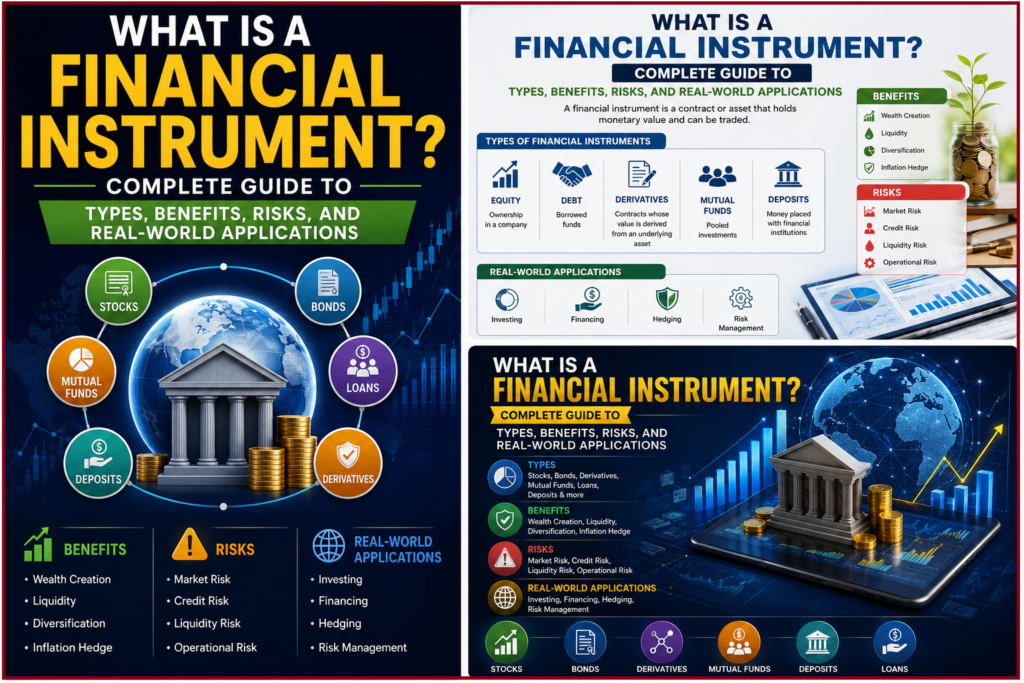 Financial instruments including stocks bonds and investment securities explained