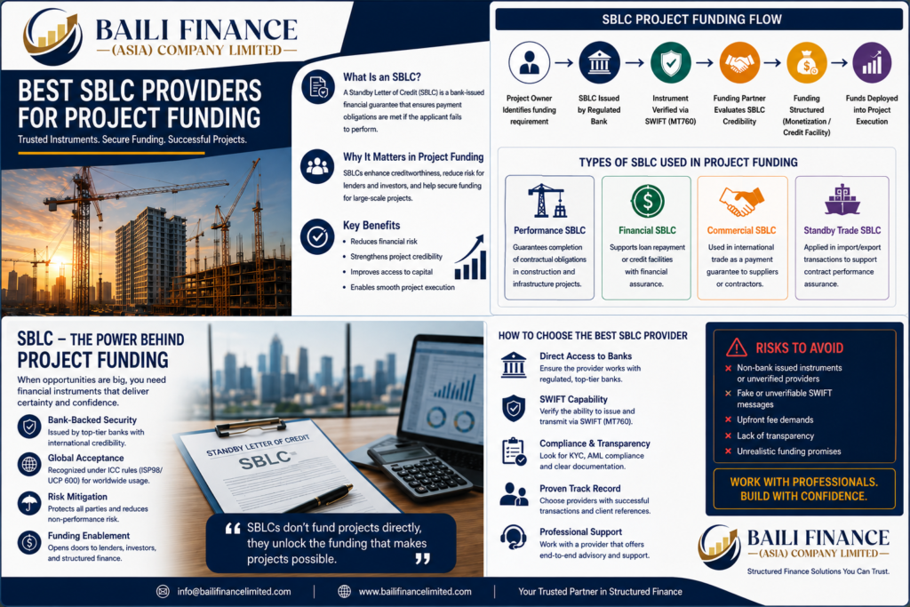 SBLC structure for project funding workflow