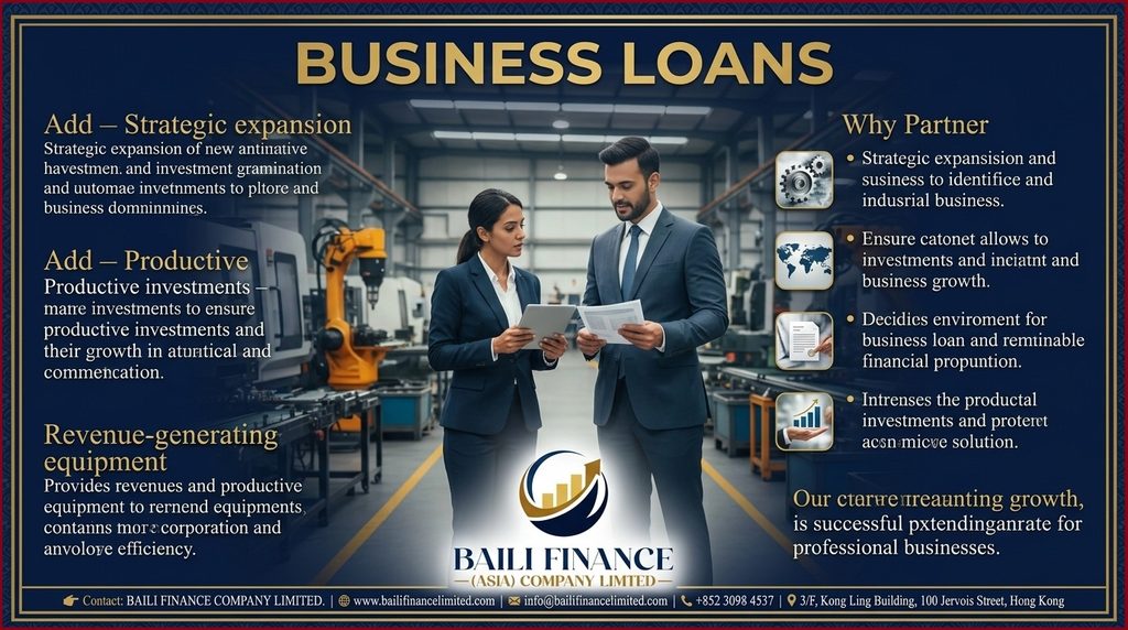 Business loan financing for productive investment and sustainable business growth