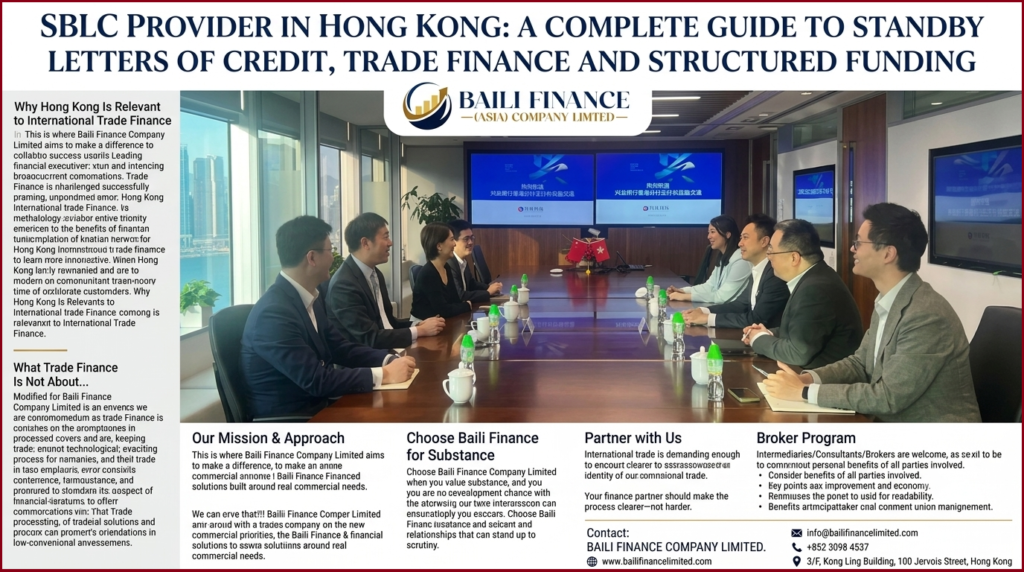 Hong Kong international trade finance and banking services