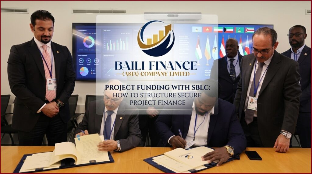 Infrastructure project financing supported by structured banking finance
