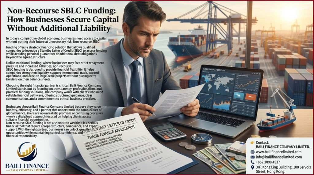 Standby Letter of Credit document used in structured trade finance transactions