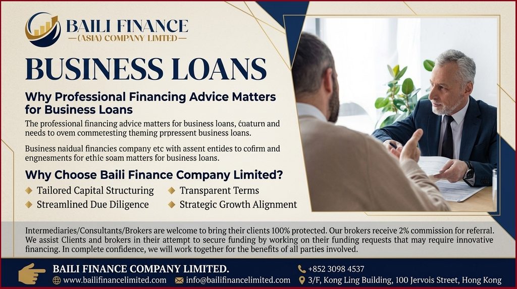 Financial advisor discussing financing options and financial documents with a client in a professional office.