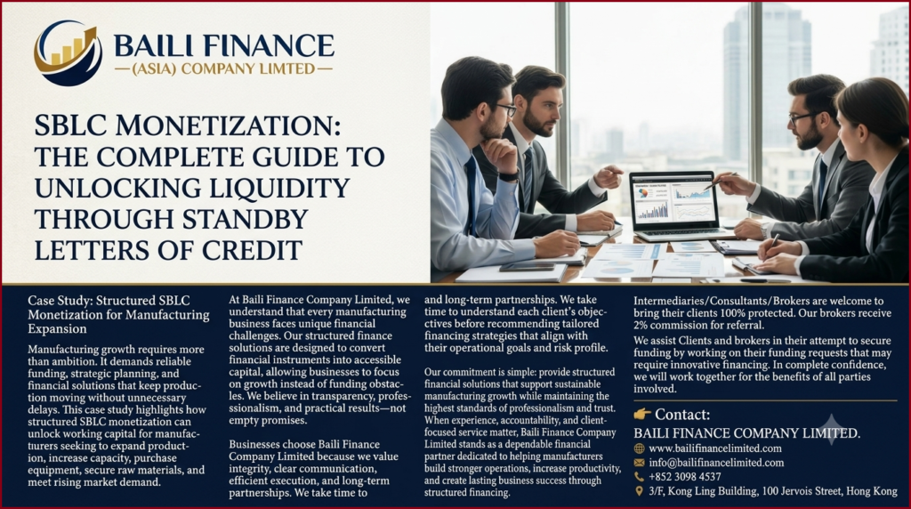 Manufacturing company expanding production through structured financing.