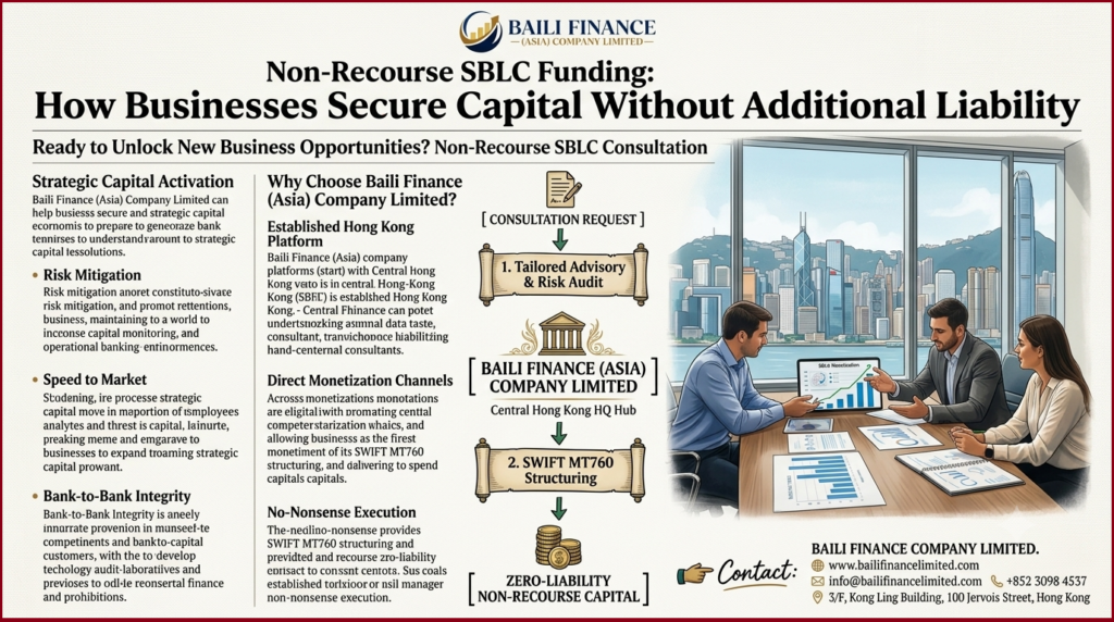 Business consultation for non-recourse SBLC funding solutions