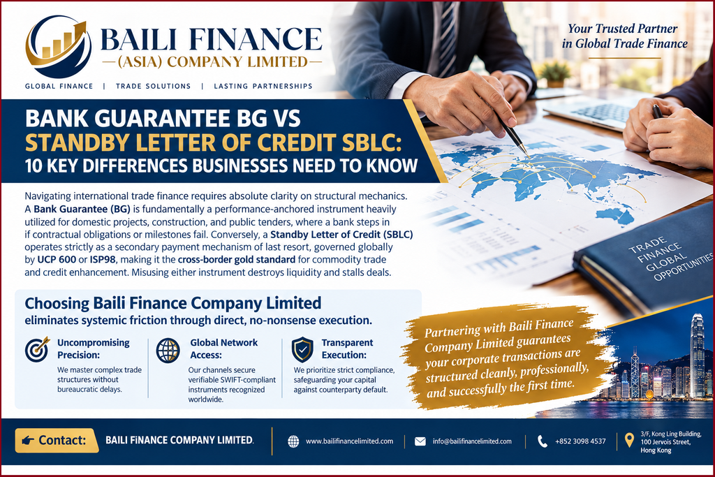 Global trade finance and financial guarantee planning