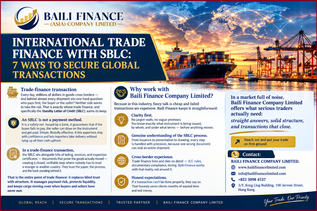 International trade finance supporting cross-border shipping and commercial transactions