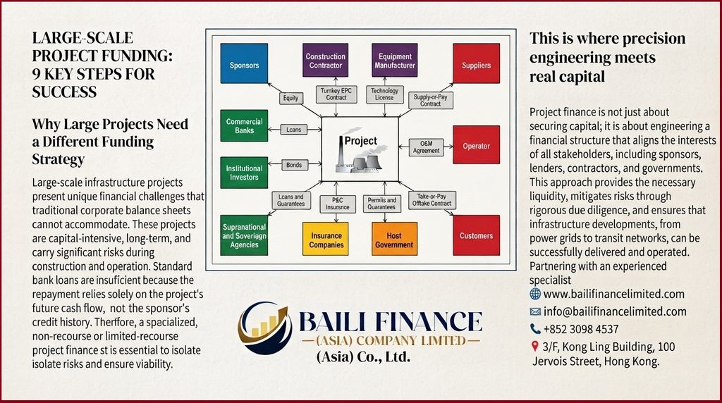 Project finance and investment for large infrastructure development