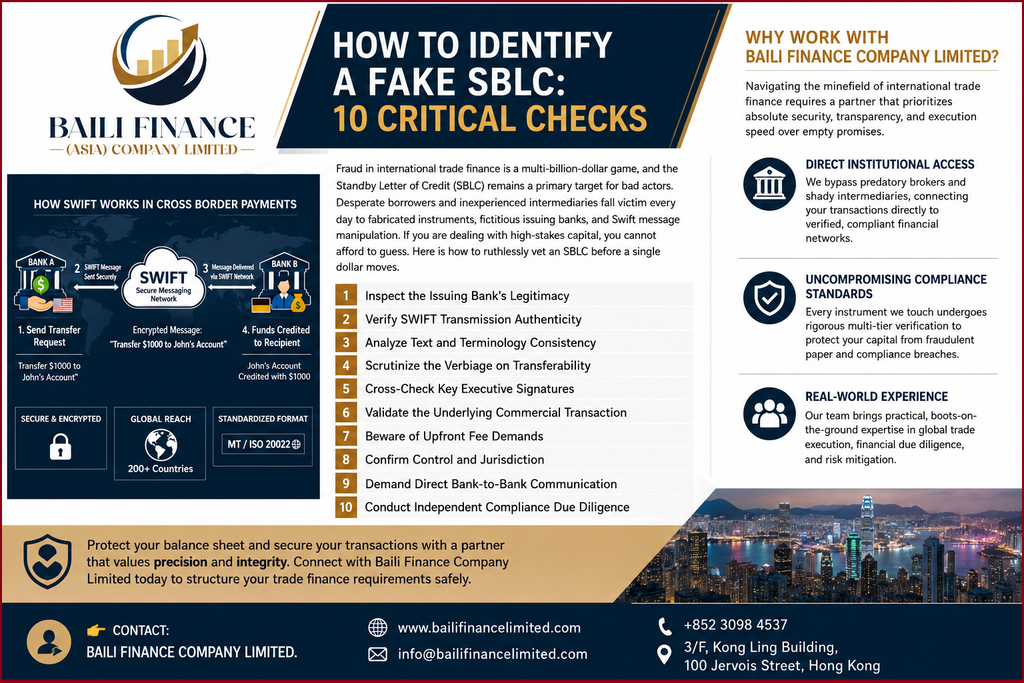 Standby Letter of Credit and international trade finance document